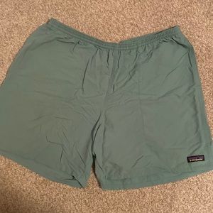 Patagonia swim shorts. Color light green. Size XL